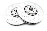 FOR AUDI RS6 C8 RS7 4KA FRONT BRAKE DISCS PADS & WEAR SENSORS 420mm 4K0615301S/Q
