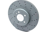 FOR LAND ROVER DEFENDER D240 SD4 DRILLED FRONT REAR BRAKE DISCS 349mm 325mm