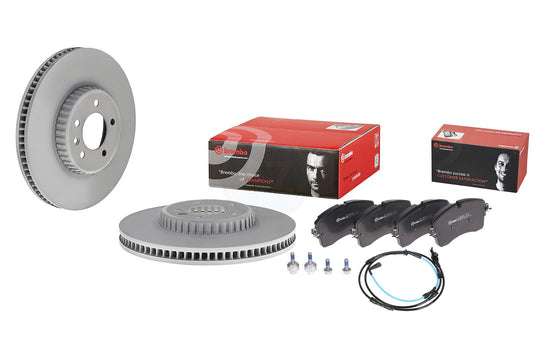 FOR LAND ROVER DEFENDER P300 (L663) 2019- BREMBO FRONT BRAKE DISCS PADS 349mm