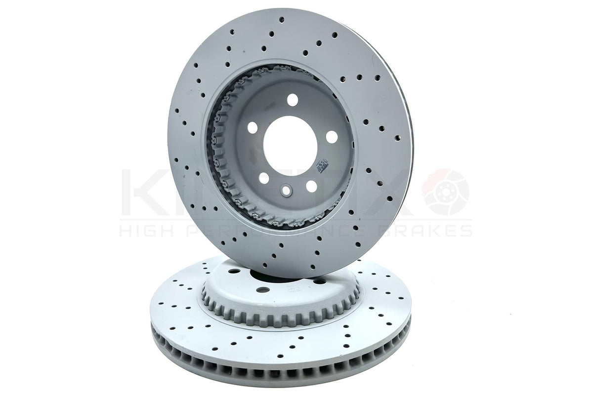 FOR LAND ROVER DEFENDER D240 SD4 DRILLED REAR BRAKE DISCS PADS WEAR SENSOR 325mm