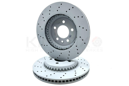 FOR LAND ROVER DEFENDER D250 DRILLED REAR BRAKE DISCS BREMBO PADS SENSOR 325mm