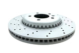 FOR LAND ROVER DEFENDER D200 CROSS DRILLED REAR BRAKE DISCS PAIR 325mm