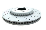FOR LAND ROVER DEFENDER P400 CROSS DRILLED REAR BRAKE DISCS PAIR 325mm