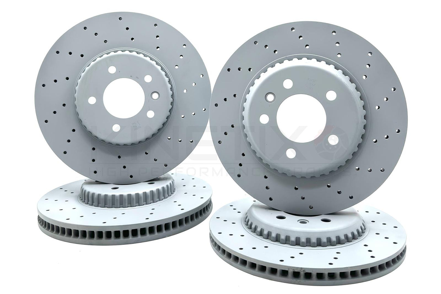 FOR LAND ROVER DEFENDER D300 DRILLED FRONT REAR BRAKE DISCS 349mm 325mm