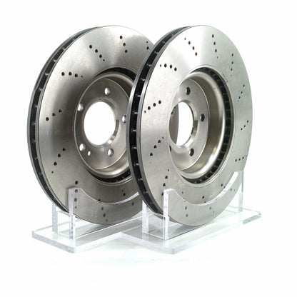 FOR MERCEDES G63 AMG 2018- FRONT REAR BRAKE DISCS TEXTAR PADS & WEAR WIRE SENSOR LEADS 400mm 370mm