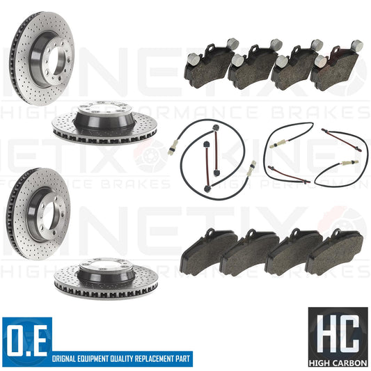 FOR PORSCHE 911 CARRERA BOXSTER CAYMAN 718 FRONT REAR BRAKE DISCS PADS 330mm