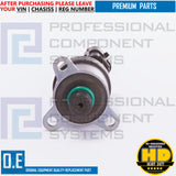 FUEL PUMP REGULATOR PRESSURE CONTROL SOLENOID VALVE FOR IVECO EUROCARGO EUROFIRE