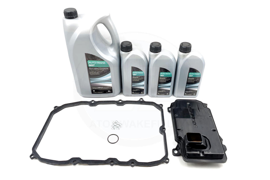 FOR AUDI Q7 VW TOUAREG AUTOMATIC TRANSMISSION PAN FILTER & 8L OIL KIT 0C8
