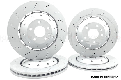 FOR AUDI RS5 B8/B8.5 2010-2016 DRILLED FRONT REAR BRAKE DISCS 365mm 330mm