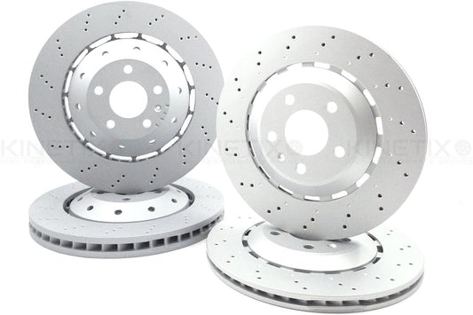 FOR AUDI RS4 4.2 V8 B8 DRILLED FRONT REAR BRAKE DISCS 365mm 330mm 2012-2015