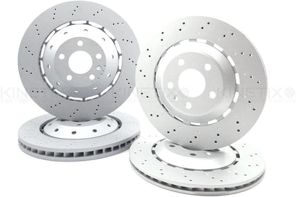 FOR AUDI RS4 4.2 V8 B8 DRILLED FRONT REAR BRAKE DISCS 365mm 330mm 2012-2015