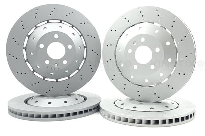 FOR AUDI R8 4.2 FSI 5.2 FSI 2007-2021 FRONT REAR BRAKE DISCS PADS 365mm 356mm