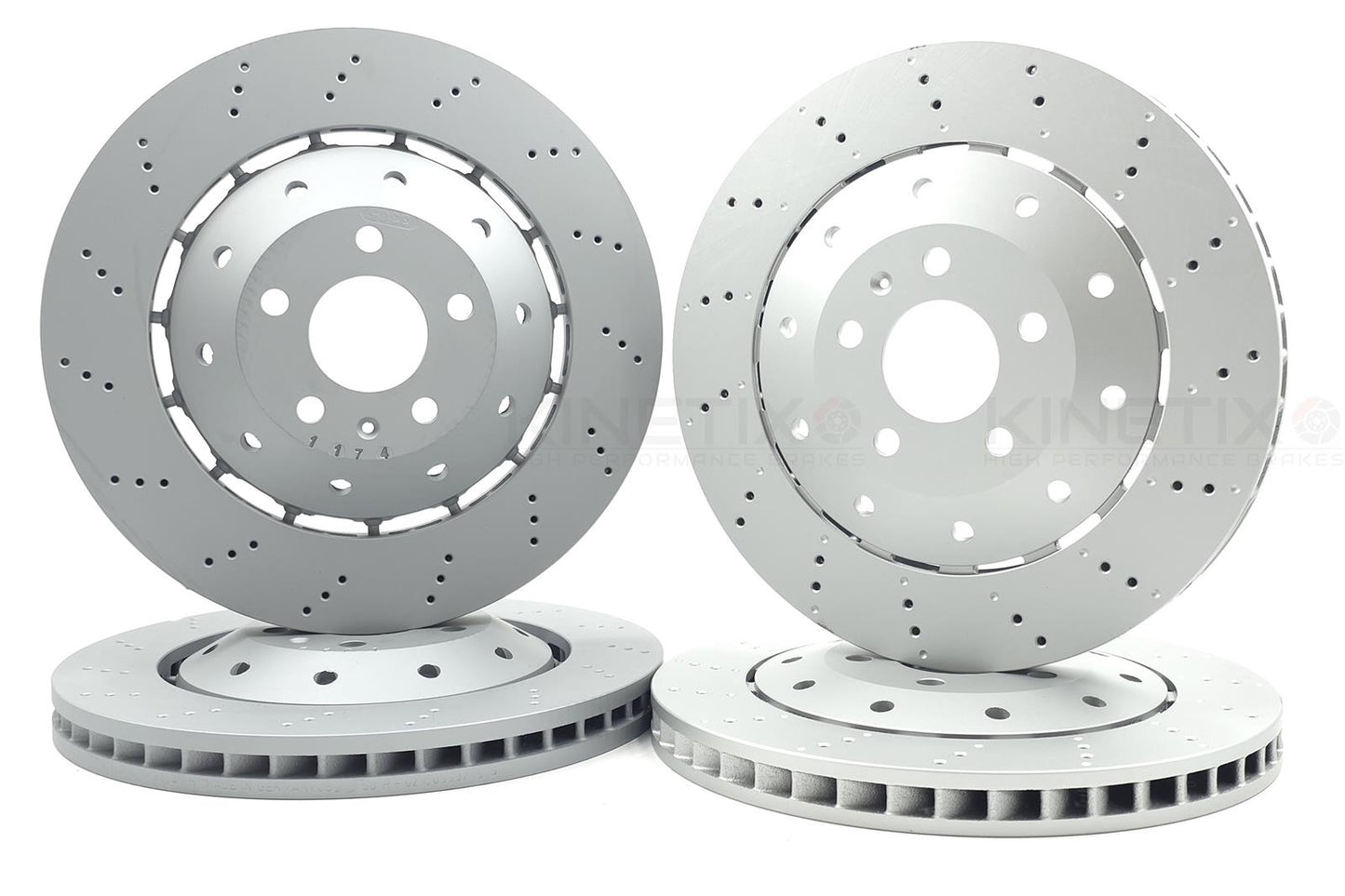 FOR AUDI R8 4.2 FSI 5.2 FSI 2007-2021 FRONT REAR BRAKE DISCS PADS 365mm 356mm