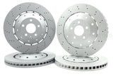 FOR AUDI R8 4.2 FSI 5.2 FSI 2007-2021 DRILLED FRONT REAR BRAKE DISCS 365mm 356mm