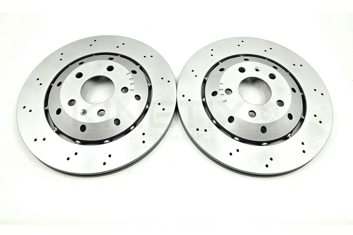 FOR AUDI RS5 B8 (8T3,8F7) 2010-2016 REAR DRILLED BRAKE DISCS 330mm 8T0615601A