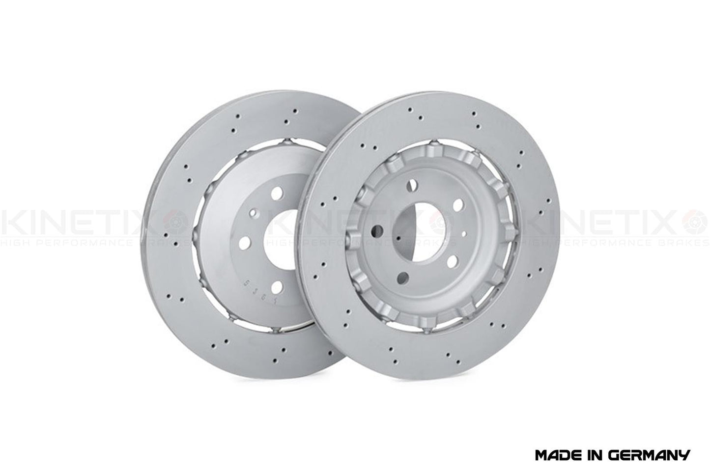 FOR AUDI RS5 B8 (8T3,8F7) 2010-2016 REAR DRILLED BRAKE DISCS 330mm 8T0615601A