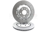 FOR AUDI RS5 B8 (8T3,8F7) 2010-2016 REAR DRILLED BRAKE DISCS 330mm 8T0615601A