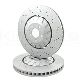 FOR AUDI Q7 Q8 SQ7 SQ8 E-TRON CROSS DRILLED FRONT REAR BRAKE DISCS 400mm 350mm