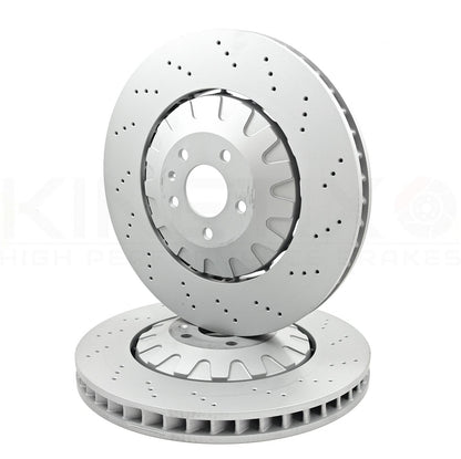 FOR AUDI Q7 Q8 SQ7 SQ8 E-TRON FRONT REAR BRAKE DISCS CERAMIC PADS 400mm 350mm