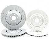 FOR AUDI Q7 Q8 SQ7 SQ8 E-TRON CROSS DRILLED FRONT REAR BRAKE DISCS 400mm 350mm