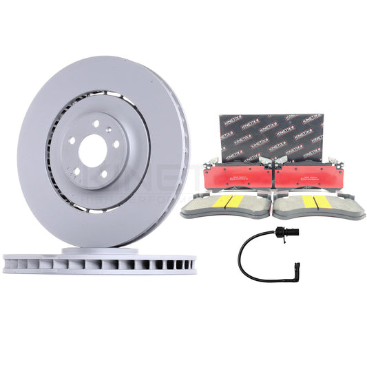 FOR AUDI S6 S7 S8 FRONT BRAKE DISCS CERAMIC RACING PADS & SENSOR 400mm X 38mm