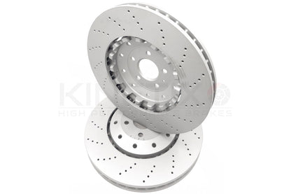 FOR AUDI RS7 2013-2018 FRONT DRILLED BRAKE DISCS 390mm 4G0615301AH PAIR