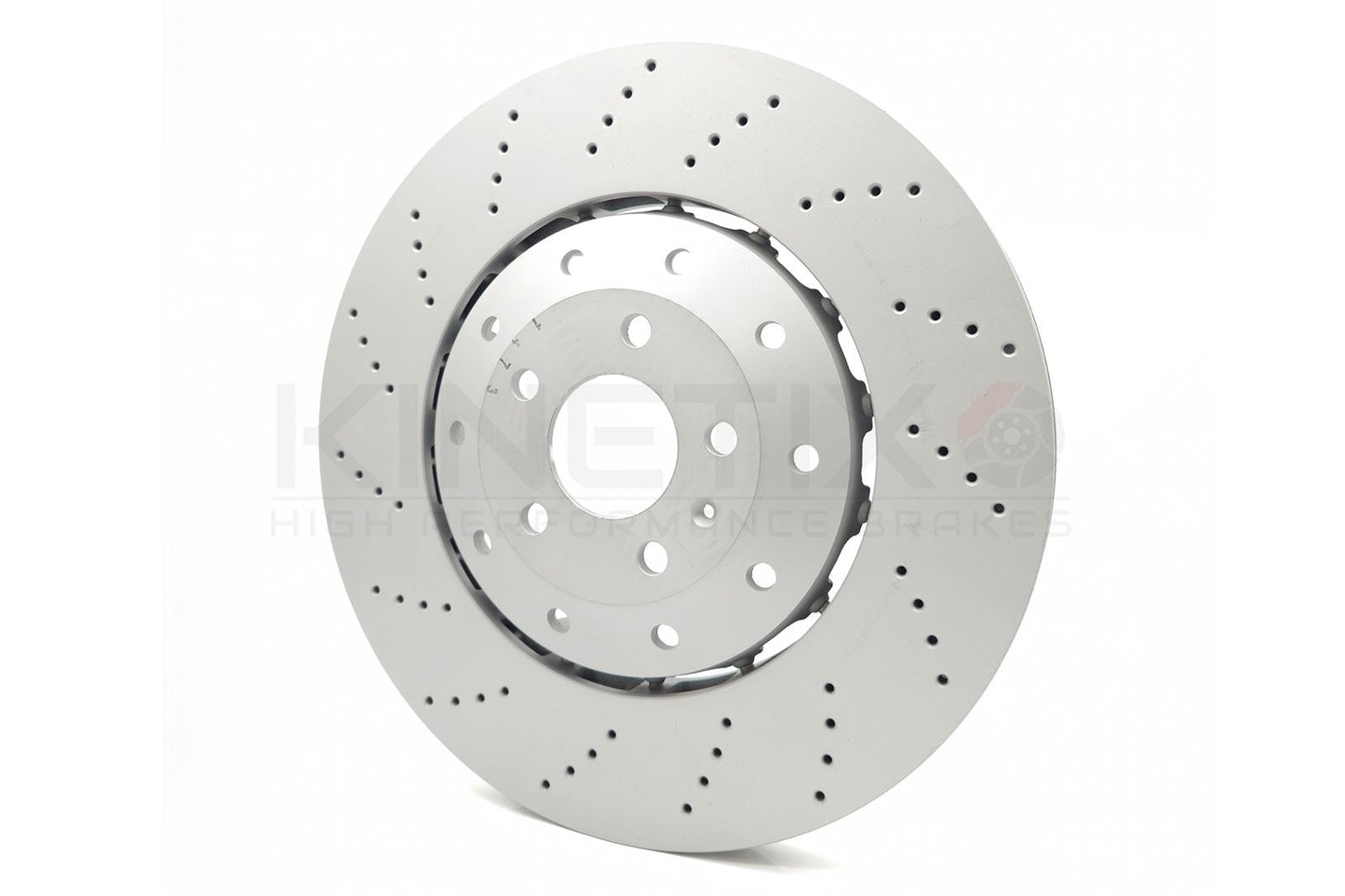 FOR AUDI RS6 RS7 13-18 FRONT DRILLED BRAKE DISCS APEC PADS WEAR SENSORS 390mm