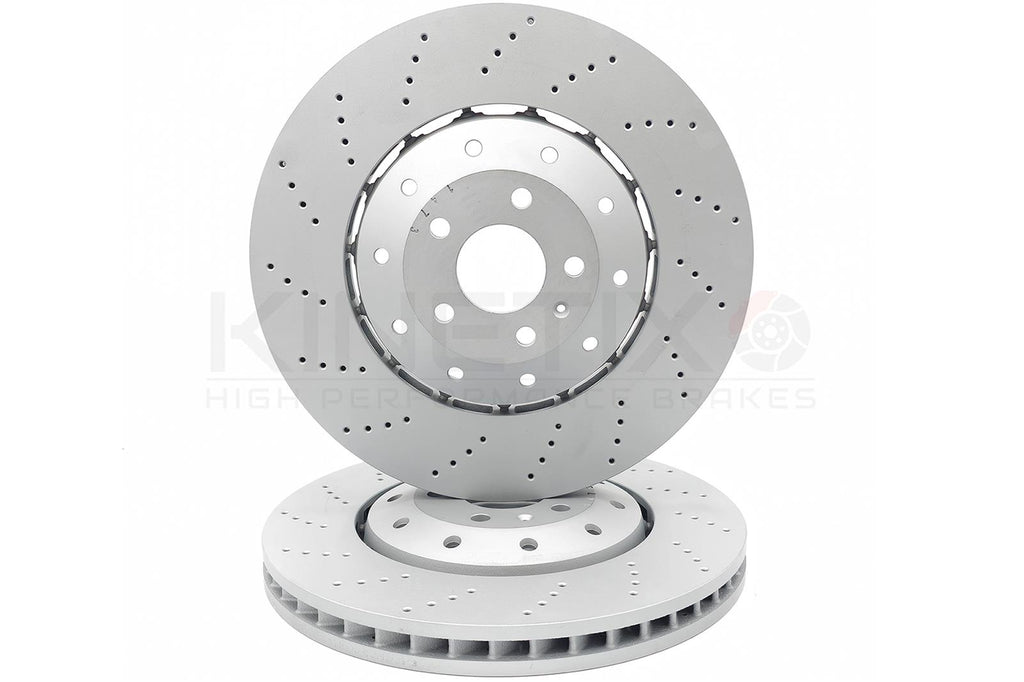 FOR AUDI RS6 C7 RS7 13-18 FRONT DRILLED BRAKE DISCS 390mm 4G0615301AH 4G0615301E