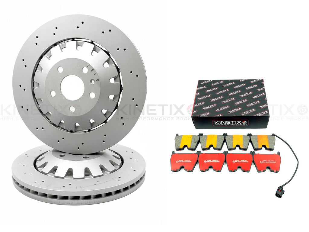 FOR AUDI RS3 8V FRONT BRAKE DISCS SPORTS RACING PADS 370mm X 34mm 8V0615301S/C