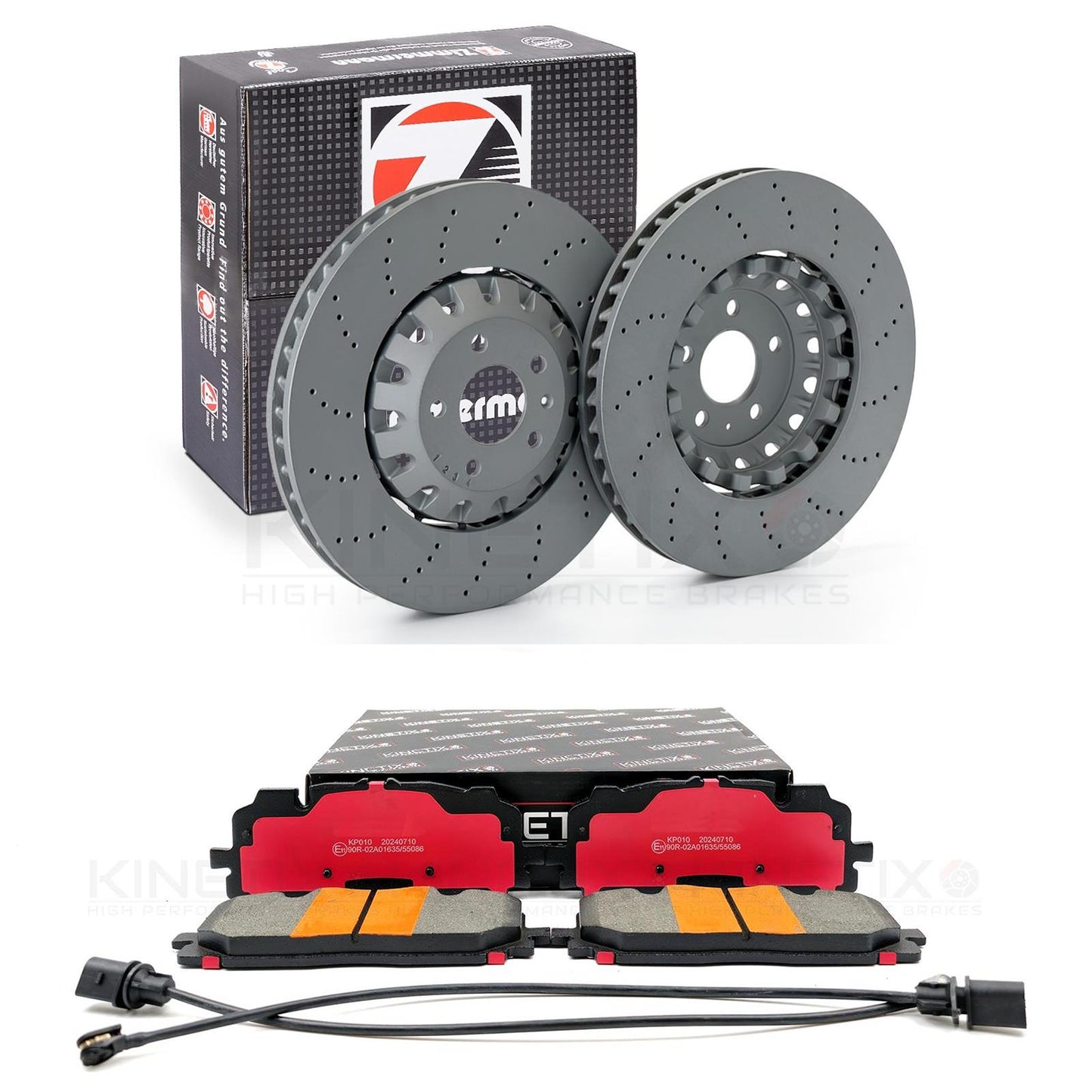 FOR AUDI A4 A5 A6 A7 A8 Q5 Q7 Q8 S4 S5 S6 S7 S8 FRONT BRAKE DISCS PADS 375mm