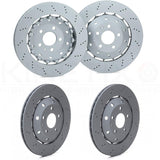 FOR AUDI RS4 B8 (2012-2015) FRONT REAR BRAKE DISCS BREMBO PADS 365mm 330mm OEQ