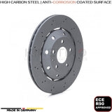 FOR AUDI RS4 B8 (2012-2015) REAR BRAKE DISCS BREMBO PADS 330mm X 22mm 8K0615601G