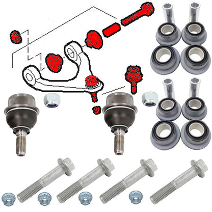 FOR IVECO DAILY 2014- FRONT AXLE TOP UPPER SUSPENSION ARM BALL JOINT BUSHES KIT2