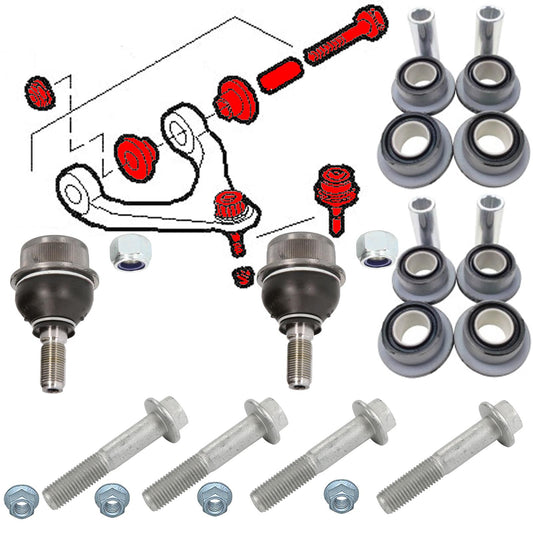 FOR IVECO DAILY 2014- FRONT AXLE TOP UPPER SUSPENSION ARM BALL JOINT BUSHES KIT2