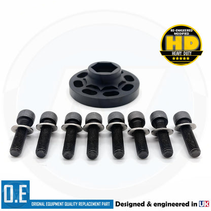 FITS BMW N55 S55 UPGRADED PERFORMANCE 4 PINNED CRANKHUB CAPTURE PLATE KIT