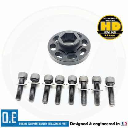 FITS BMW N55 S55 UPGRADED PERFORMANCE 4 PINNED CRANKHUB CAPTURE PLATE KIT