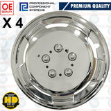 FOR IVECO DAILY FIAT DUCATO 15" CHROME POLISHED DEEP DISH WHEEL TRIMS HUBS CAPS