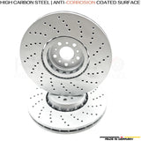 FOR BMW M5 F90 COMPETITION FRONT LEFT RIGHT BRAKE DISCS K44 RACING PADS 395mm