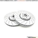 FOR BMW M5 F90 COMPETITION FRONT LEFT RIGHT BRAKE DISCS K44 RACING PADS 395mm