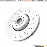 FOR BMW M5 F90 COMPETITION FRONT LEFT RIGHT BRAKE DISCS K44 RACING PADS 395mm