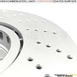 FOR BMW M5 F90 M8 F91 F92 F93 COMPETITION FRONT BRAKE DISCS RACING PADS 395mm