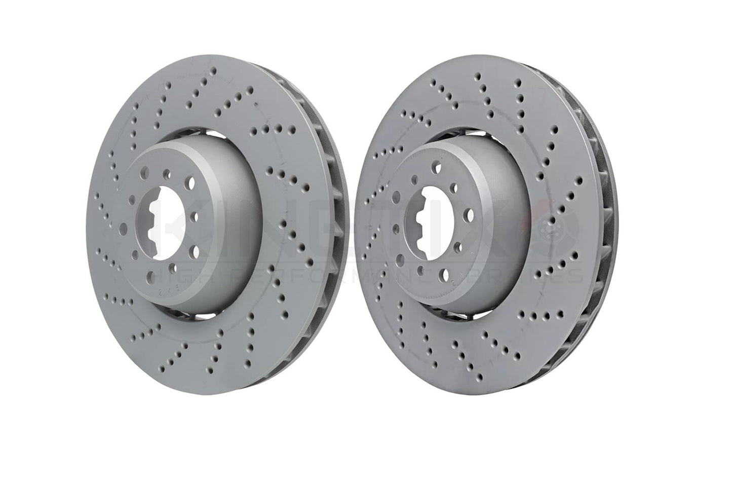 FOR BMW E60 E61 M5 E63 E64 M6 FRONT LEFT RIGHT DRILLED PERFORMANCE BRAKE DISCS