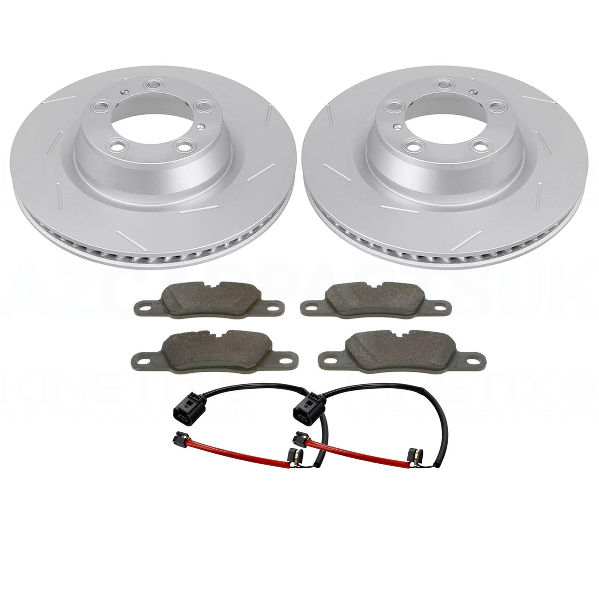 FOR PORSCHE PANAMERA 2.9 / 3.0 / 4.0 / GTS / Turbo S REAR BRAKE DISCS PADS & WEAR WIRE SENSOR LEADS 365mm X 28mm