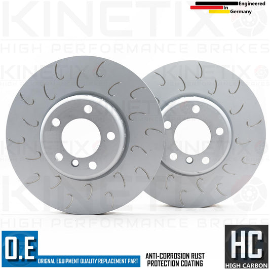 FOR BMW M135i M140i M235i M240i J GROOVED FRONT BRAKE DISCS PAIR 340mm 2 PIECE