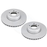 FOR BMW 330d 335d 335i 340i F30 F31 F34 FRONT TWO PIECE BRAKE DISCS PAIR COATED