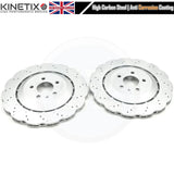 FITS AUDI RS3 8V RSQ3 TT RS TTRS 356m x 22m RS7 REAR BIG BRAKE DISCS UPGRADE