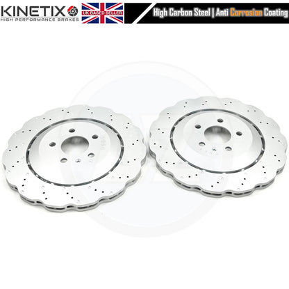 AUDI RS3 8V RSQ3 TT RS TTRS 356m x 22m RS7 REAR BIG BRAKE DISCS UPGRADE