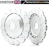 FITS AUDI RS3 8V RSQ3 TT RS TTRS 356m x 22m RS7 REAR BIG BRAKE DISCS UPGRADE
