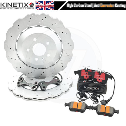 FITS AUDI RS3 8V RSQ3 TT RS TTRS 356m x 22m RS7 REAR BIG BRAKE DISCS UPGRADE