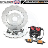 FITS AUDI RS3 8V RSQ3 TT RS TTRS 356m x 22m RS7 REAR BIG BRAKE DISCS UPGRADE
